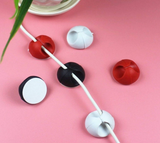 Yapışkanlı Kablo Sabitleyici Düzenleyici 6'lı Paket (2 Beyaz-2 Kırmızı-2 Siyah) Mz2023-38